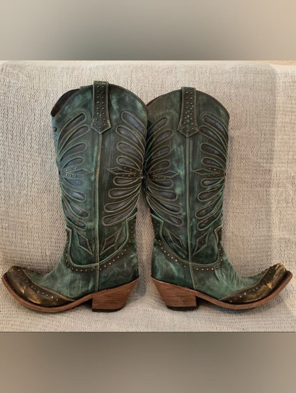 Liberty Black Turquoise Cowboy Boots